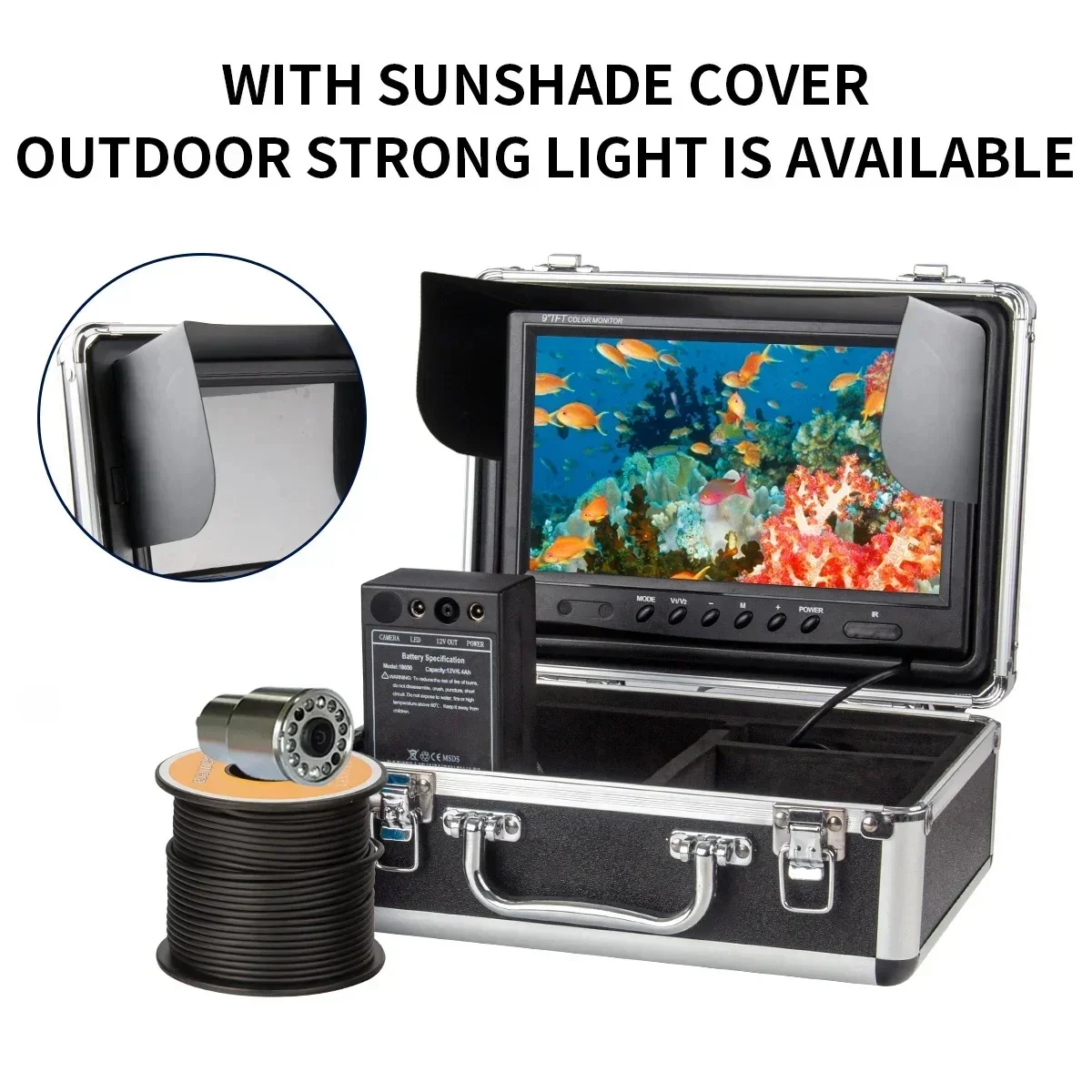 WF13 7inch LCD Screen 1000TVL  - огляд і ціна Fish Finder Case